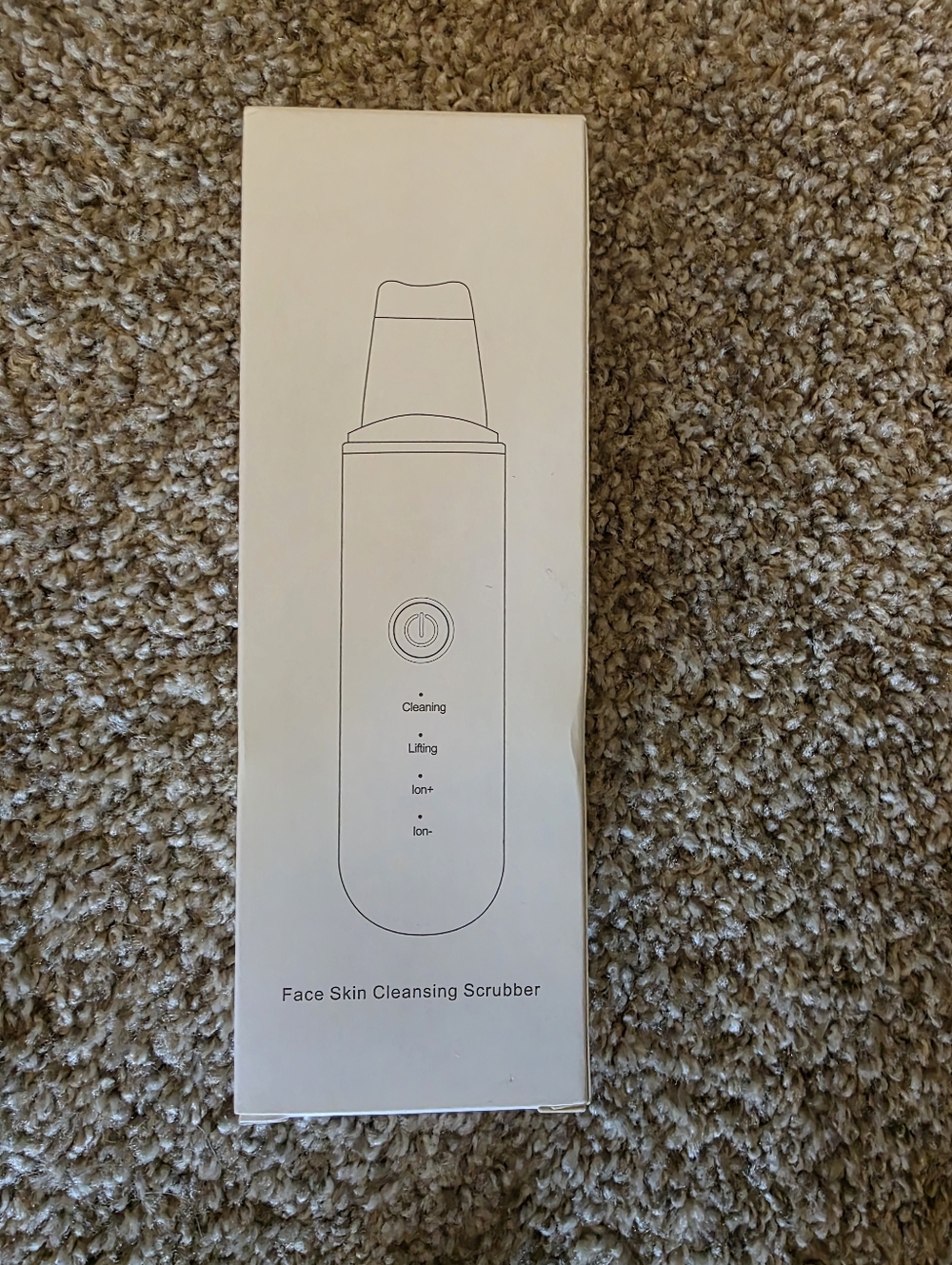 White Face Skin Cleansing Scrubber - Ultrasonic Pore Cleaner